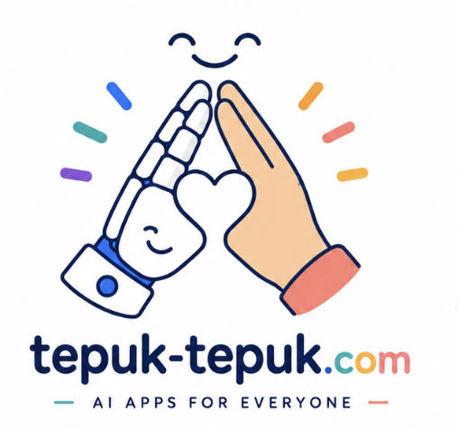 Tepuk-Tepuk logo: two hands high-fiving around a heart